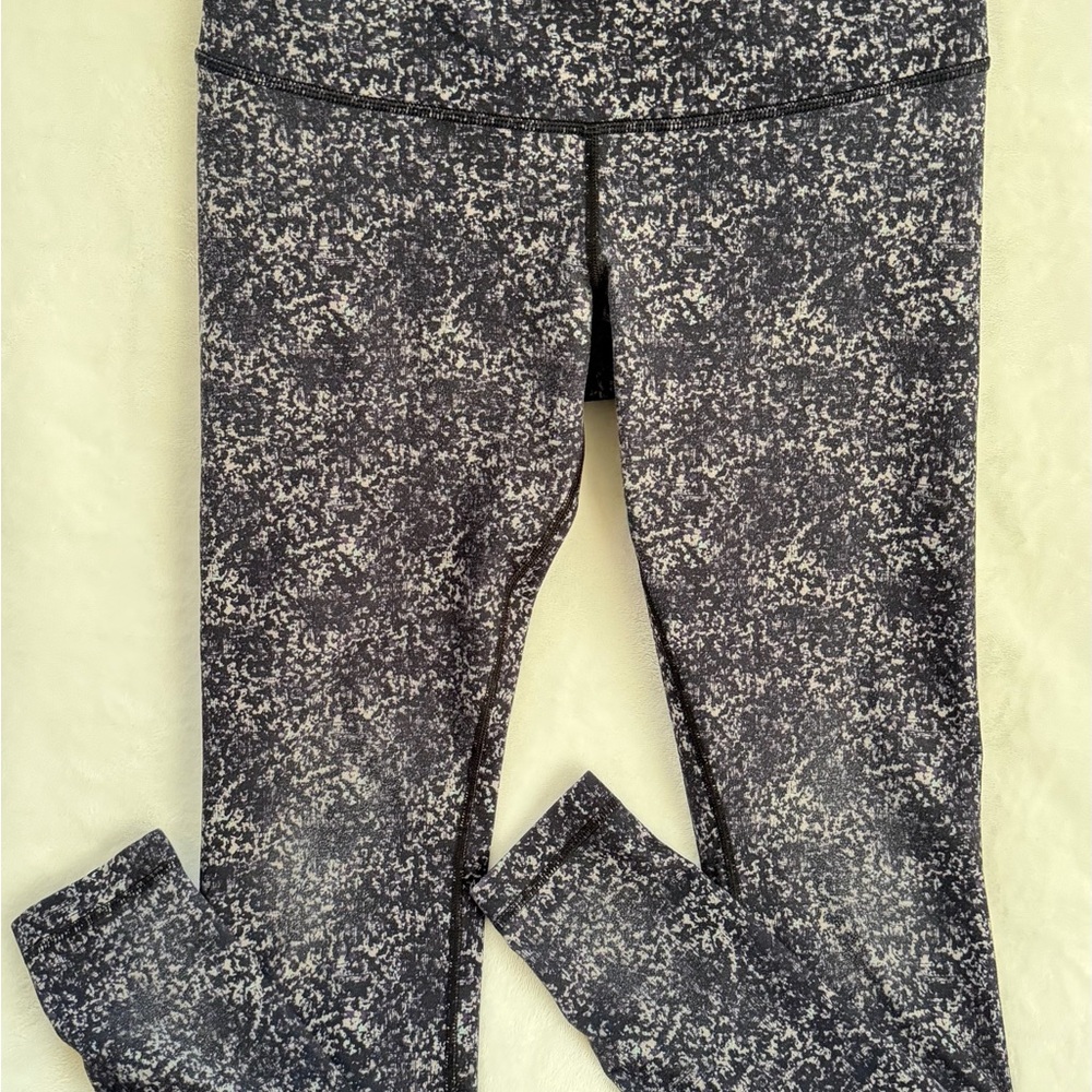 lululemon athletica Black and White Patterned Leggings